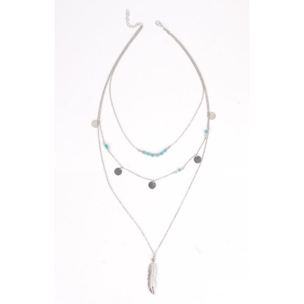 Multi Layer Leaf Chain Bohemian Choker Jewelry