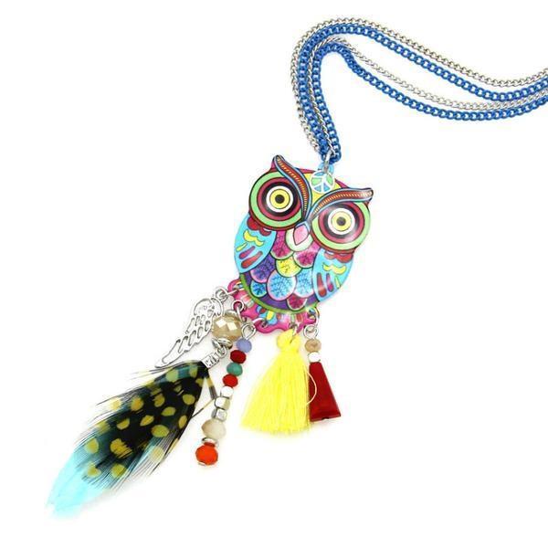 Owl Bohemian Necklace