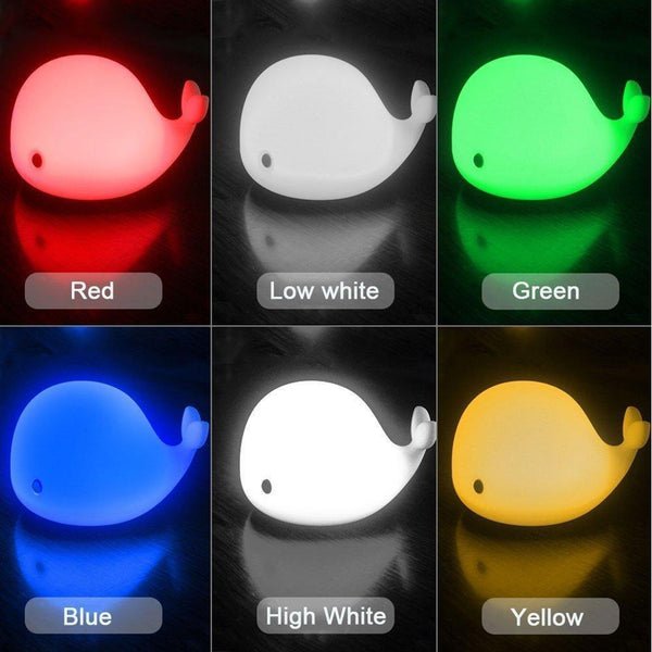 Cute Multicolor LED Light Baby whale