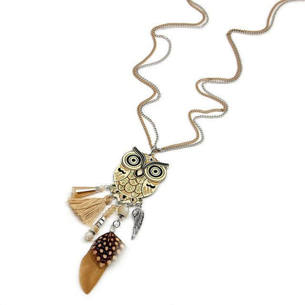 Owl Bohemian Necklace