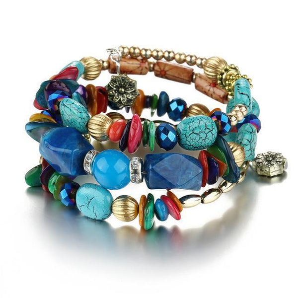 Bohemian Beads Crystal Bracelet