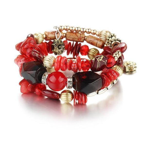 Bohemian Beads Crystal Bracelet