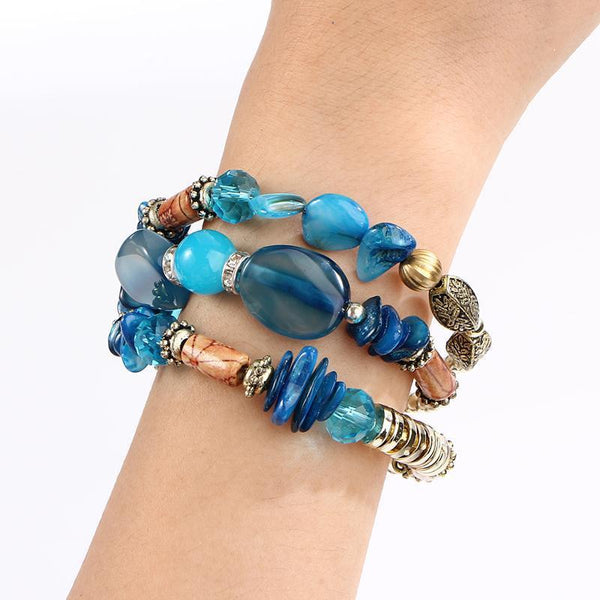 Bohemian Beads Crystal Bracelet