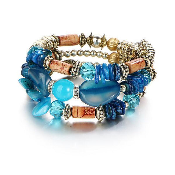 Bohemian Beads Crystal Bracelet